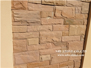 Yellow Sandstone Split Face Wall Cladding