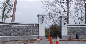 Kilkenny Sandstone Gate Pillars, Grey Sandstone Ireland Gates & Fences Kilkenny Sandstone Gate Pillars, Grey Sandstone Ireland Gates & Fences