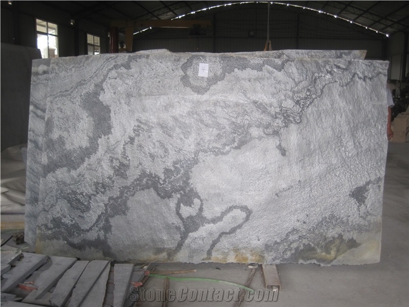Silvery Shine Marble Tiles and Slabs/Silver Marble/Shine Marble/Grey Marble