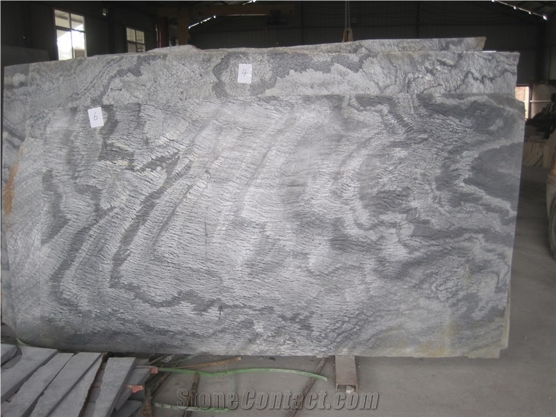 Silvery Shine Marble Tiles and Slabs/Silver Marble/Shine Marble/Grey Marble