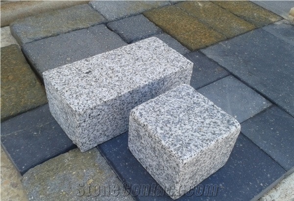 G603 Bergama Grey Granite Cube Stone
