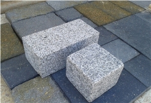 G603 Bergama Grey Granite Cube Stone