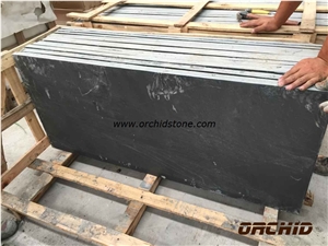 Black Slate Honed Slabs, China Black Slate Slabs & Tiles