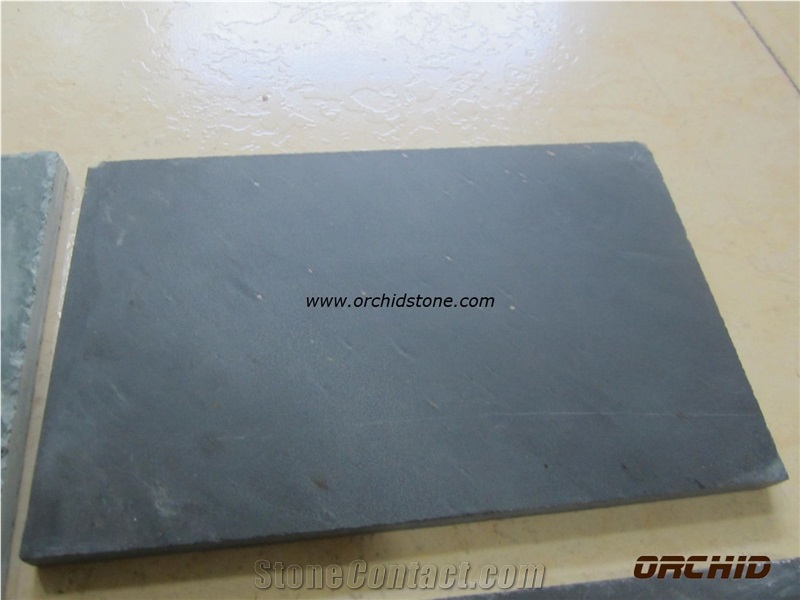 Black Slate Tiles & Slabs, China Black Slate