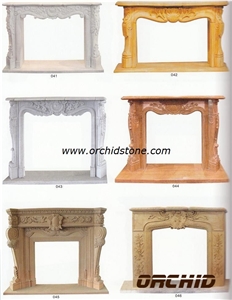 Decorative Hearth & Home Fireplace Maker, White Marble Fireplace Decorative Hearth & Home Fireplace Maker, White Marble Fireplace