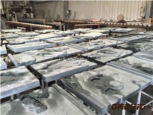 Mongolia Black Granite Carving Tile