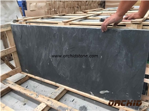 Natural Cleft Black Slate Slab & Tile