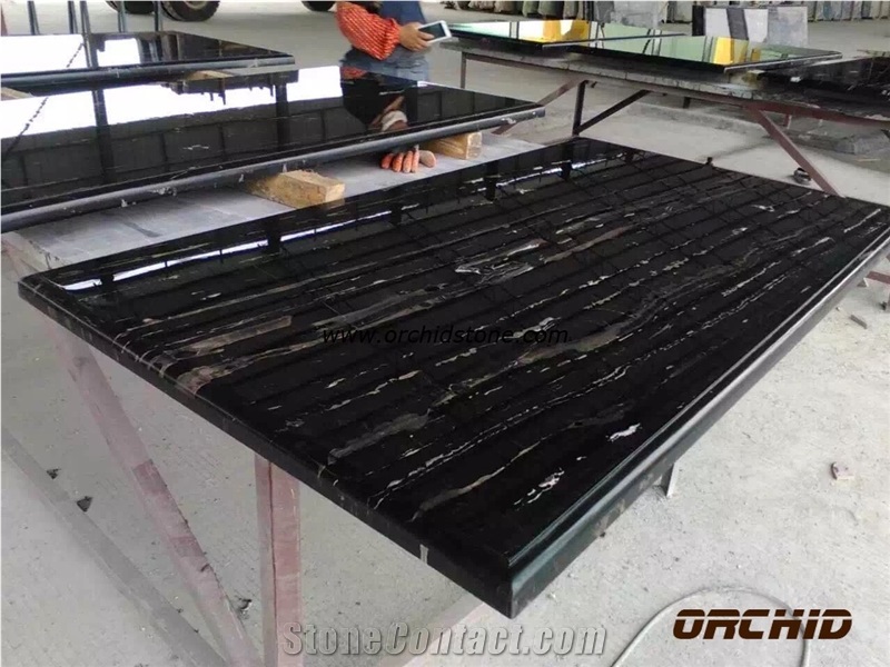 Polished Silver Dragon Marble Counter Top