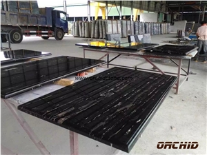 Polished Silver Dragon Marble Counter Tops