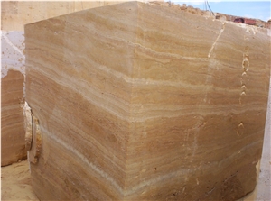 Turkey Yellow Travertine Block