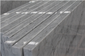 Bianco Carrara Marble Countertop,Polished White Carrara Marble Island Top