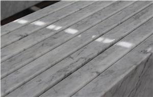 Bianco Carrara Marble Countertop,Polished White Carrara Marble Island Top