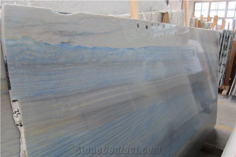 Polished Azul Macaubas Quartzite Slabs & Tiles,Brazil Blue Quartzite Wall Panel,Blue Quartzite for Countertop