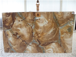 Polished Palomino Quartzite Slabs & Tiles,Brazil Yellow Quartzite for Walling and Floor Tile
