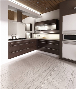 White Macaubas Quartzite Kitchen Countertop,White Quartzite Kitschen Design