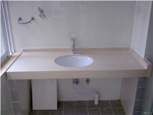 Beige Manmade Stone Countertop, Beige Manmade Stone Kitchen Top