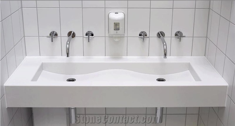 Beige Manmade Stone Countertop, Beige Manmade Stone Kitchen Top