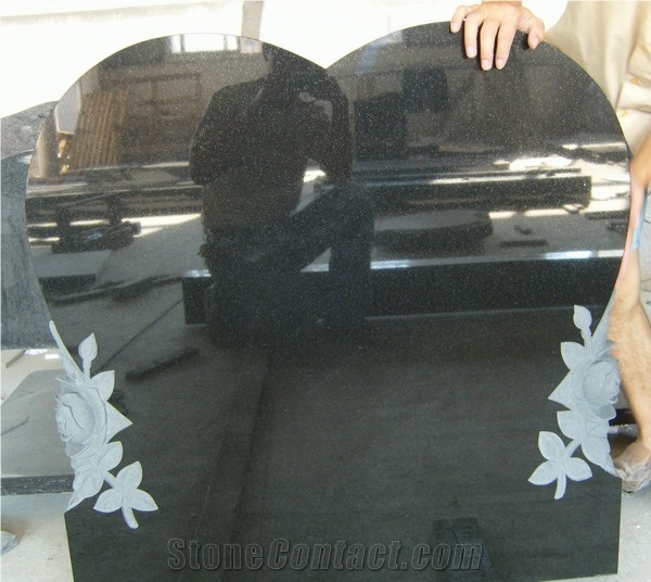 Black Caving Tombstone,Tombstone Design,Western Style Monuments,Angel Monuments