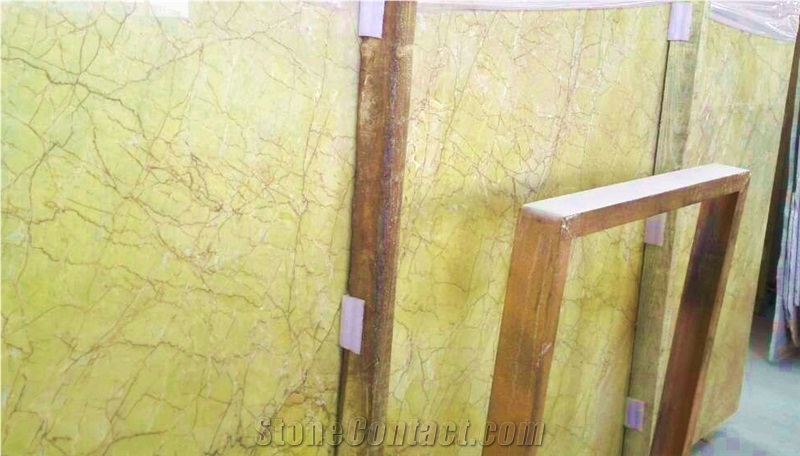China Yellow Marble Slabs & Tiles, Yellow Marble Walling/Flooring