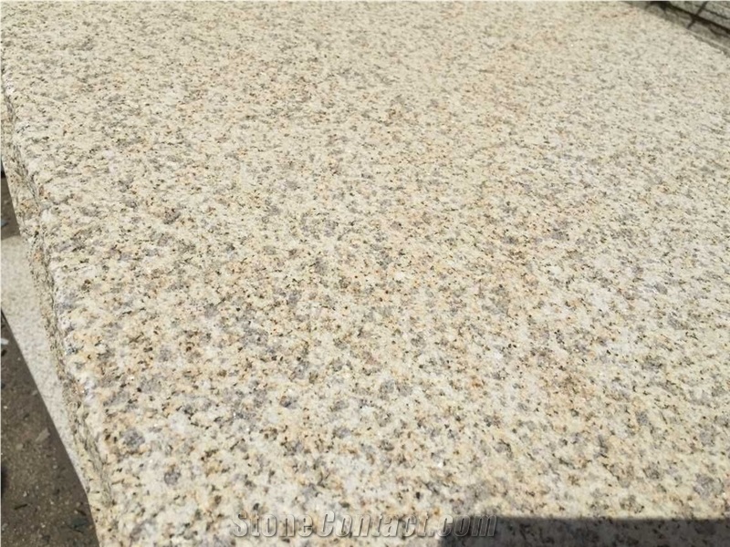 G682 Granite Slabs & Tiles, Yellow Granite,G682 Bushhammered,Dry-Cladding Yellow Granite,Cheap Yellow Granite, G682 Granite Pavers, Cheap Paving Stone, G682 Yellow Granite Paving Stone, China Yellow G