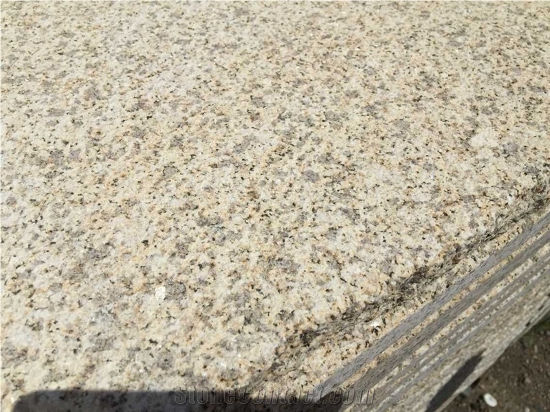 G682 Granite Slabs & Tiles, Yellow Granite,G682 Bushhammered,Dry-Cladding Yellow Granite,Cheap Yellow Granite, G682 Granite Pavers, Cheap Paving Stone, G682 Yellow Granite Paving Stone, China Yellow G