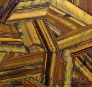 Gold Brown Semiprecious Stonetiles & Slabs , Agate Stone