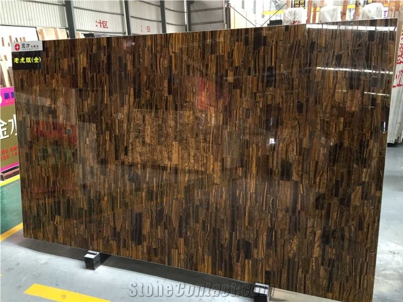 Gold Brown Semiprecious Stonetiles & Slabs , Agate Stone