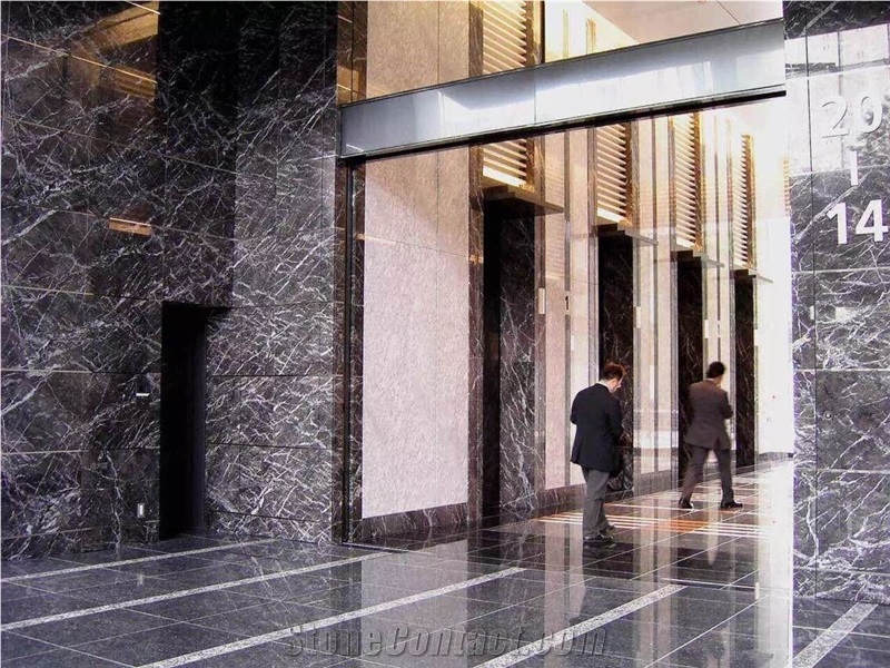 Grigio Carnico Marble Decorated Effect,Gray and White Vein Marble Kitchen Decorated