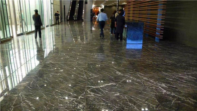 Grigio Carnico Marble Decorated Effect,Gray and White Vein Marble Kitchen Decorated