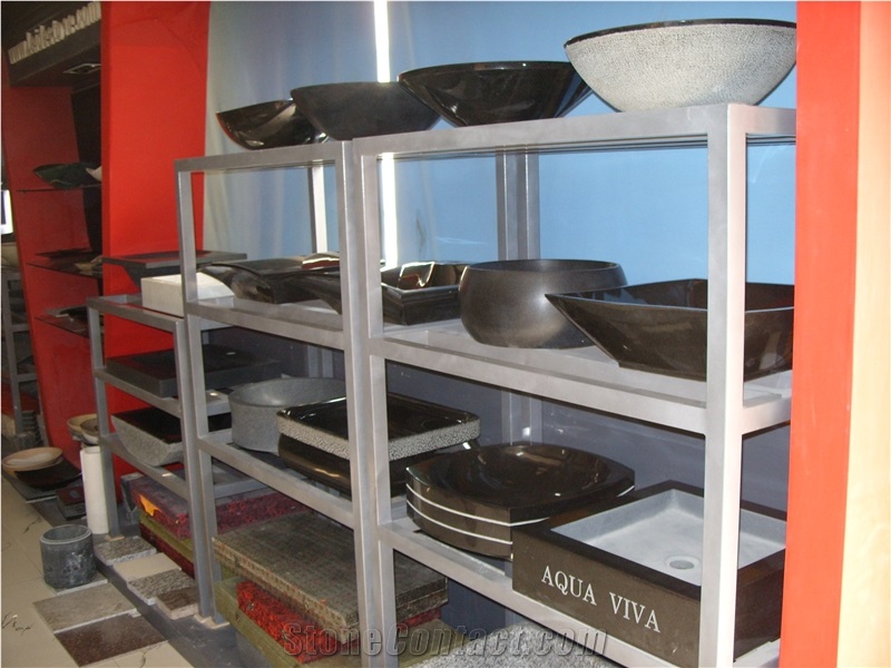 Polished Colorful Marble and Granite Basins,Round and Square Polished Sinks,China Handwork Basins