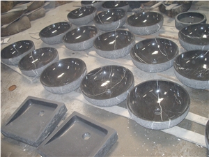 Polished Colorful Marble and Granite Basins,Round and Square Polished Sinks,China Handwork Basins