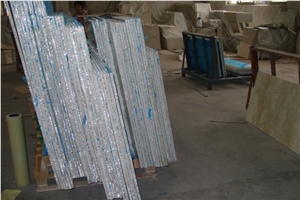Polished Marble and Steel Composite Panels,Composite Panels Building Stones and Walling Tiles