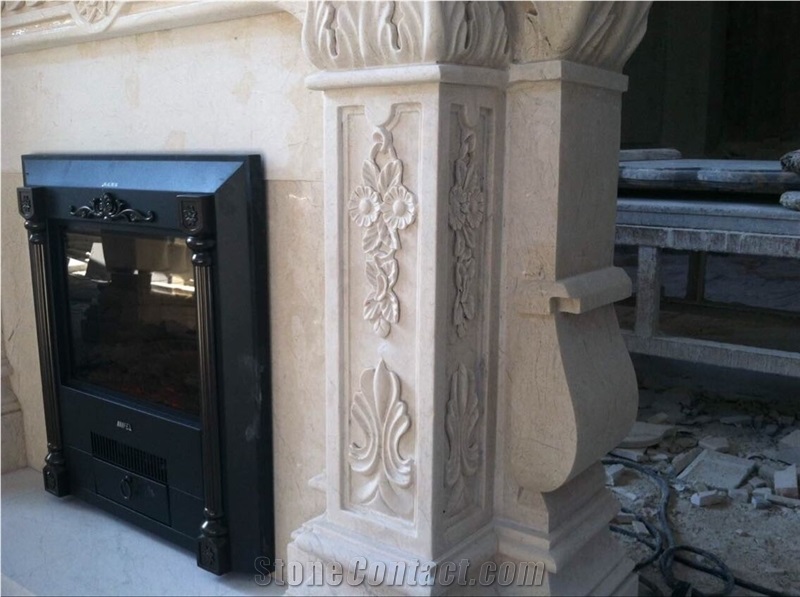 White Onyx Fireplace,Hand Works Fireplace Mantel,Handicraft Carving