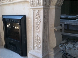 White Onyx Fireplace,Hand Works Fireplace Mantel,Handicraft Carving