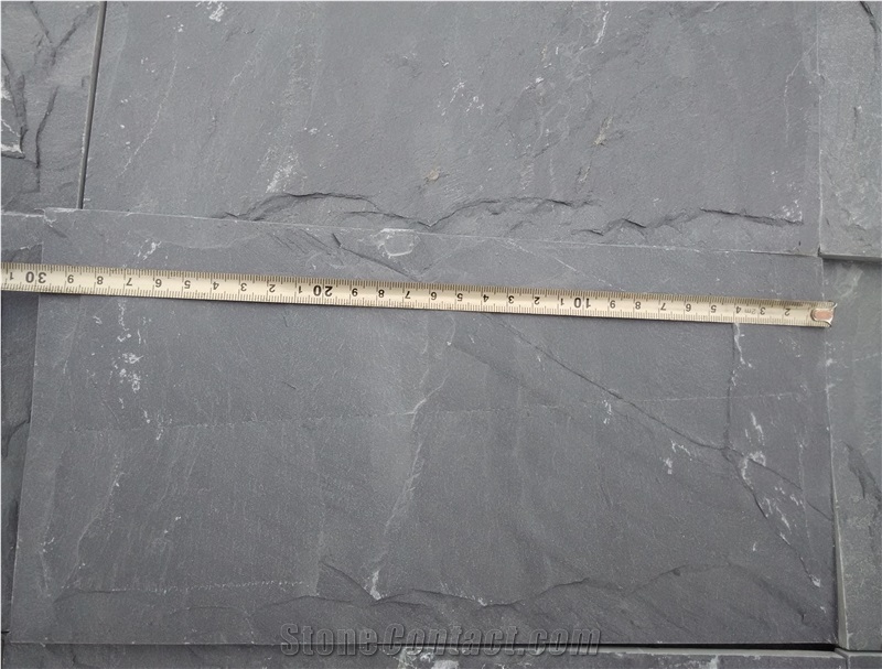 Black Slate Mushroom Stone,Natural Decorative Stone