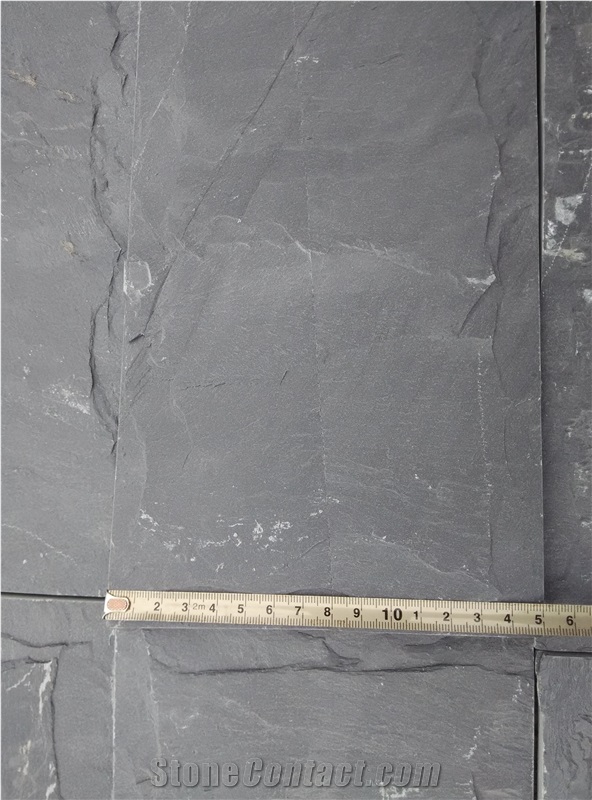 Black Slate Mushroom Stone,Natural Decorative Stone