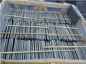 Black Slate Mushroom Stone,Natural Decorative Stone