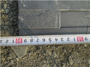 Cheap China Black Slate Cultured Stone For Wall Cladding Decor, Ledge/Loose Stone Feature Wall, Natural Building Stone Wall Decoration, Thin Stone Veneer