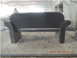China Cheap Popular G654 Padang Dark Granite Monumental Bench, Funeral Accessories Bench Monument, Tombstones, Carvings for Love Pets, American Cemetery Style