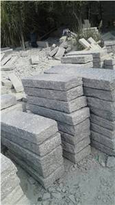 G623 Light Grey Granite Rough Picked Kerbstones,Curbstones for Road