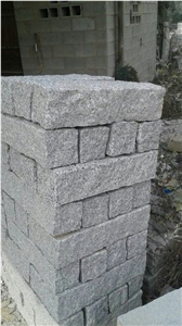 G623 Light Grey Granite Rough Picked Kerbstones,Curbstones for Road