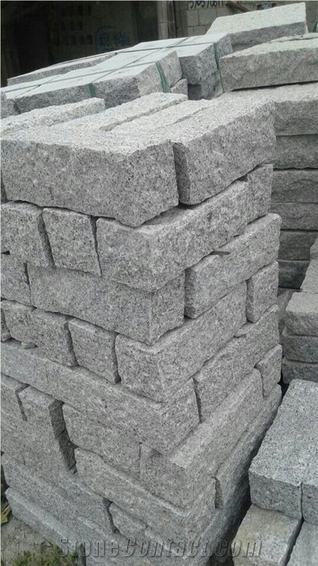G623 Light Grey Granite Rough Picked Kerbstones,Curbstones for Road
