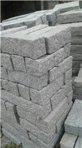 G623 Light Grey Granite Rough Picked Kerbstones,Curbstones for Road