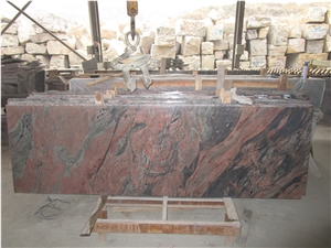 Multicolor Red Granite Small Slab
