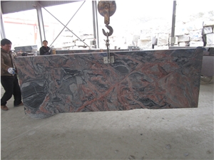 Multicolor Red Granite Small Slab