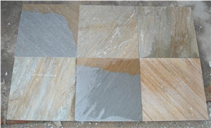 Natural Split Yellow Rusty Slate Tiles & Slabs for Roof, Wall Cladding