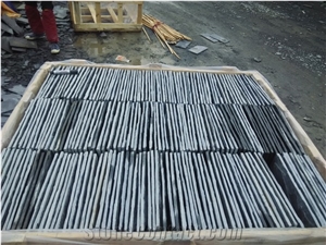 Split Face Stone Black Slate Tiles for Wall Cladding, China Black Cheap Slate Wall & Floor Covering Tiles, Natural Building Stone Wall Decoration, Quarry Owner