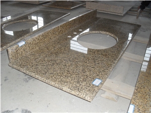 Vietnam Yellow/Rust Granite,Yellow Granite Vanities with Drilling Hole for Bathroom