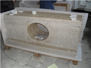 Vietnam Yellow/Rust Granite,Yellow Granite Vanities with Drilling Hole for Bathroom