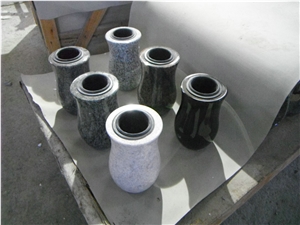 Granite Monumental Vase and Lamp
